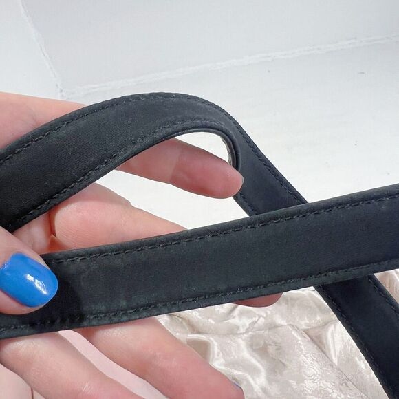 Vintage Fossil Black Leather Shoulder Bag Grunge Punk Rockstar Girlfriend - Picture 11 of 11